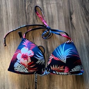 VS Pink Tropical Triangle Bikini Top